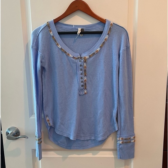 Free People Thermal Henley Top - Picture 3 of 16